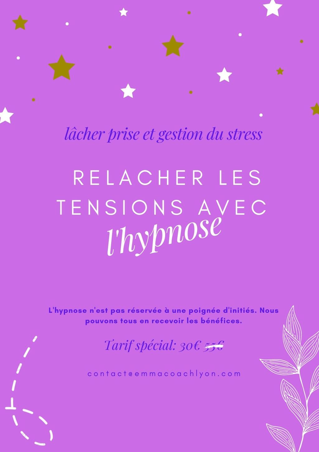 Trop de stress, des blocages ? L&rsquo;hypnose libère, sereinement, doucement, sûrement&nbsp;!